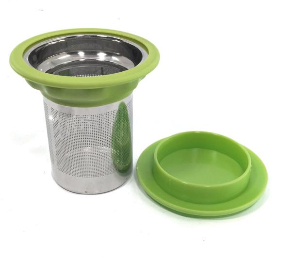 Teebecher Thomson 430ml mit Edelstahlfilter & Deckel - grün